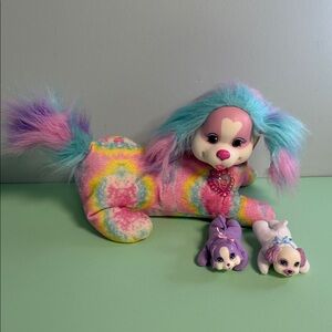 2016 Puppy Surprise Tie Dye Rainbow Dog Plush Stuffed Animal, Kids Plush Toy